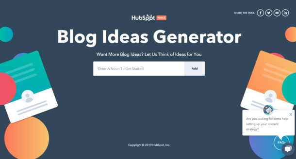 Blog Ideas Generator